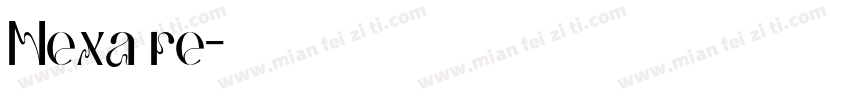 Nexa re字体转换